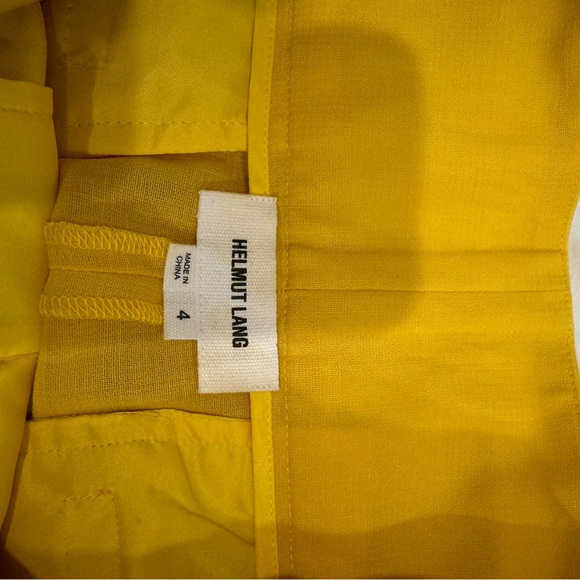 Helmut lang yellow wide legged pants size 4 - Picture 4 of 6